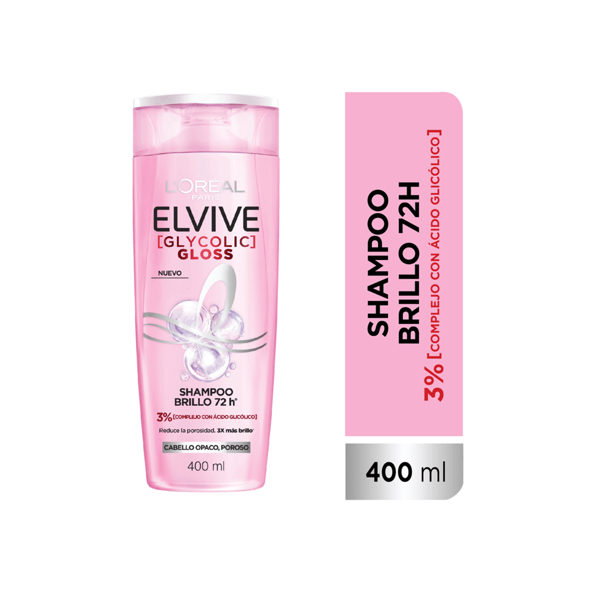 Shampoo Elvive Glycolic Gloss x 400 ml