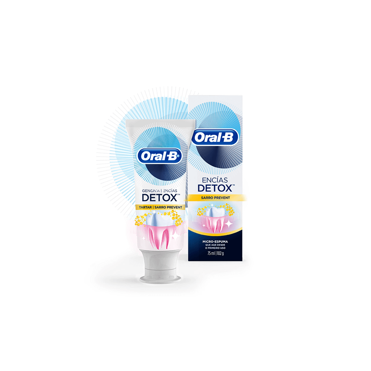 Crema Dental Oral B Detox Sarro Prevent x 102 gr