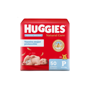 Pañales Huggies Natural Care P x 50 unid